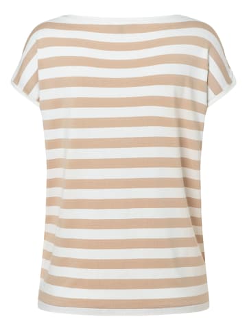 More & More Streifenshirt in cork beige offwhite small yarn stripes jersey