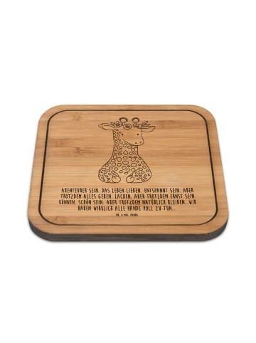 Mr. & Mrs. Panda kork untersetzer Giraffe Blumenkranz mit Spruch in Transparent