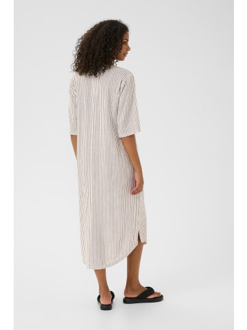 Kaffe Kleid KAmilia Relaxed fit in Chalk/Fudge Stripe