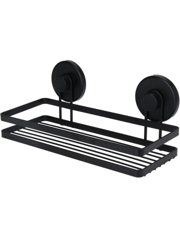 Bathroom Solutions Saugnapf-Badezimmerkorb in schwarz