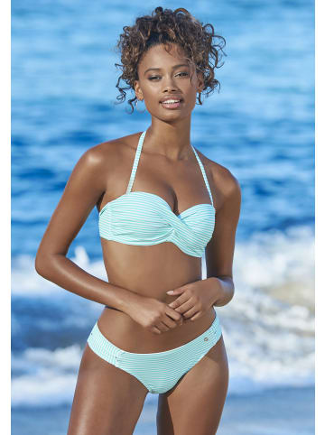 S. Oliver Bügel-Bandeau-Bikini in mint-weiß