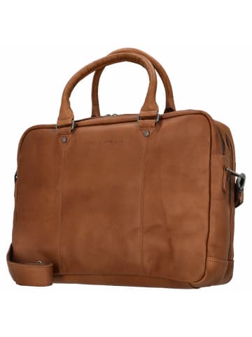 The Chesterfield Brand Boston - Aktentasche 15" 41 cm (black) in cognac