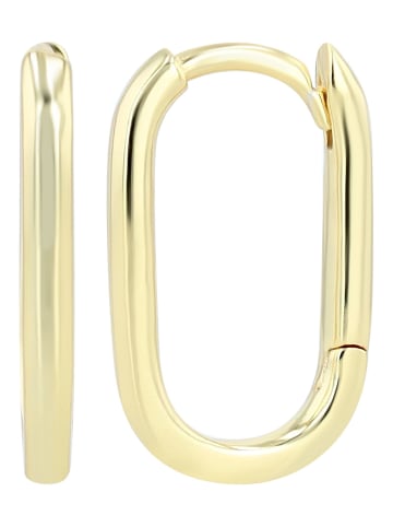 Adeliás Damen Ohrringe – Creole aus 925 Silber in gold