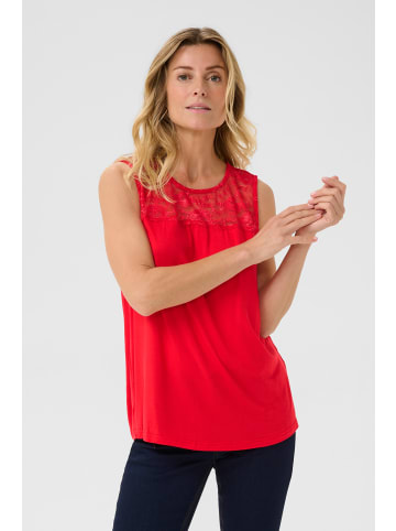 Cream Ärmellose Bluse CRTippa Regular fit in High Risk Red