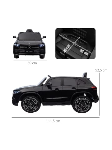 HOMCOM Mercedes-Benz Elektrofahrzeuge Schwarz
