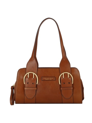 The Bridge Elena Schultertasche Leder 30 cm in marrone