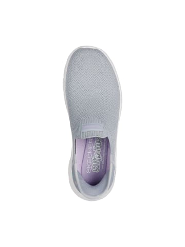 Skechers Slipper GO WALK FLEX-SUNSET ROSE in grey/lt violet