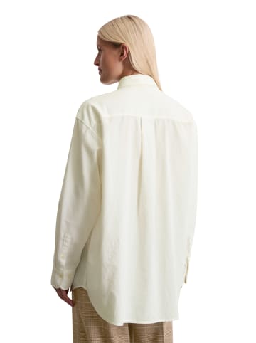 Marc O'Polo Feincord-Bluse relaxed in white cotton