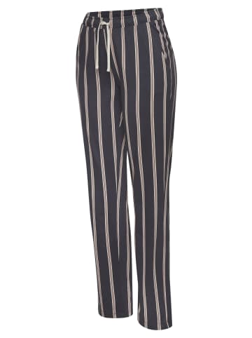 LASCANA Pyjamahose in anthrazit gestreift