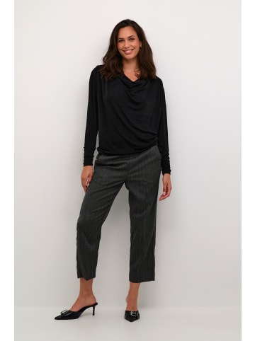 Kaffe Langarm-Bluse KAgina Regular fit in Black Deep