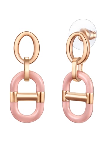 Lulu & Jane Ohrringe aus Metall-Legierung in roségold