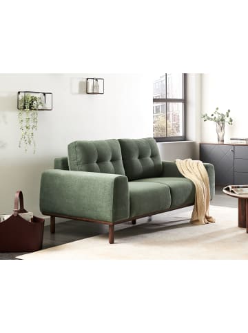 Beliani 2-Sitzer Sofa LAURILA in Grün/Braun - (W) 170 x (H) 71 x (L) 92 cm