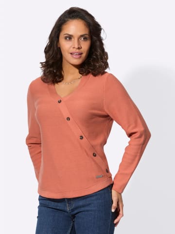 WITT WEIDEN V-Ausschnitt-Pullover in papaya