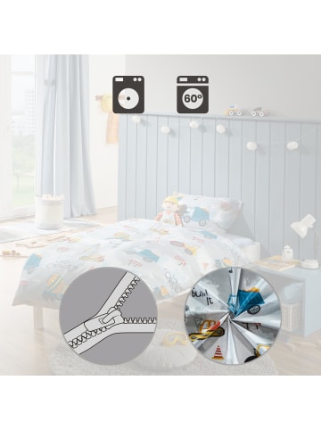 REDBEST Flanell Kinder-Bettwäsche in grau