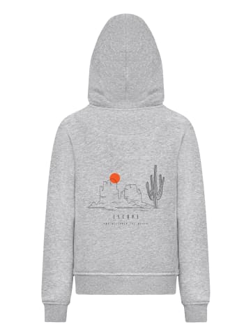 F4NT4STIC Hoodie Escape Discover the World Savannah in grau meliert
