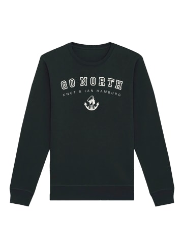 F4NT4STIC Unisex Sweatshirt Go North Knut & Jan Hamburg in schwarz