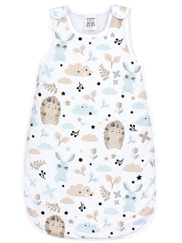 TupTam Baby Ganzjahres Schlafsack Wattiert in beige/weiß