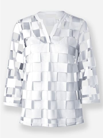 Heine Bluse in weiß-kariert