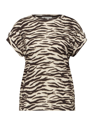 Street One T-Shirt in schoko beige