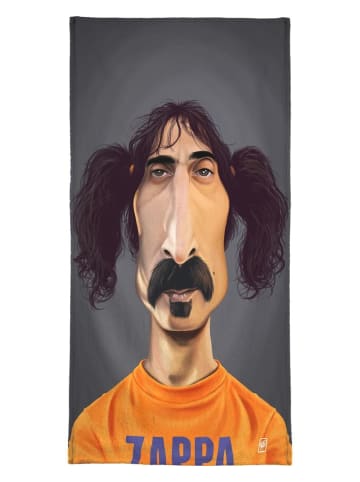 Juniqe Handtuch "Frank Zappa" in Orange & Schwarz