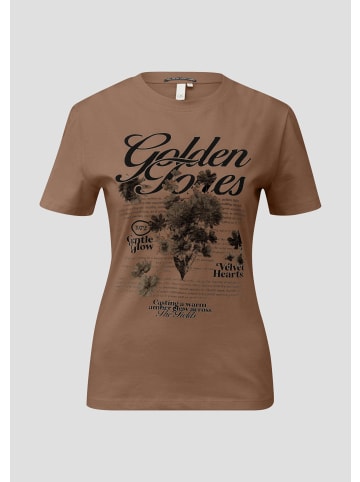 QS T-Shirt in 88D0_braun