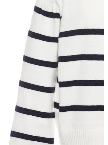 usha BLUE LABEL Damen Pullover in WOLLWEISS MARINE STREIFEN