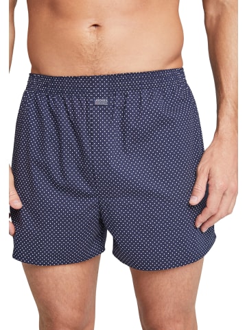 Jockey Boxershort Polka Dot Woven in Dunkelblau