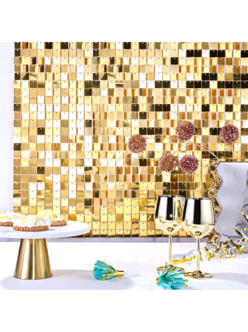 Butlers Wanddekoration DISCO 4er-Set in Gold