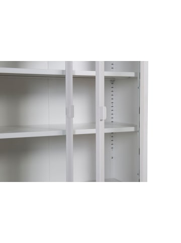 ebuy24 Vitrinenschrank Misha Weiß 75 x 35 cm