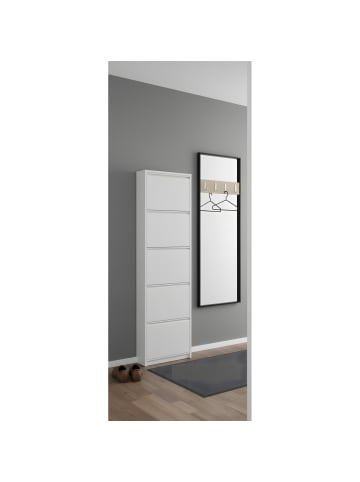 ebuy24 Schuhschrank Pisa Weiß 50 x 16 cm