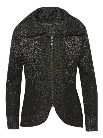 KOROSHI GESTRICKTE JACKE in schwarz
