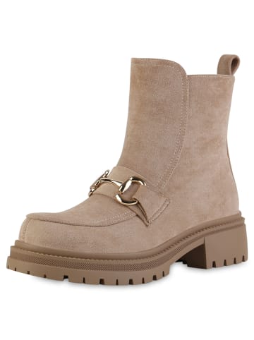 VAN HILL Klassische Stiefeletten Joan in Khaki