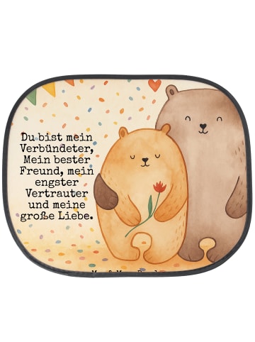 Mr. & Mrs. Panda Auto Sonnenblende Bären Liebe Design mit Spruch in Weiß