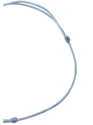 Elli Armband 925 Sterling Silber Glück, Glück-Schriftzug, Kleeblatt in Blau