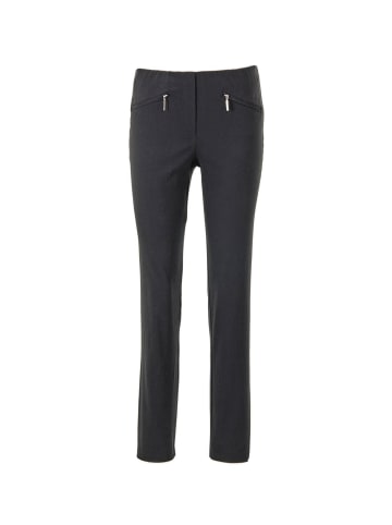 GOLDNER Stretchhose LOUISA Wärmende Schlupfhose LOUISA in knitterarmer Ware in schwarz