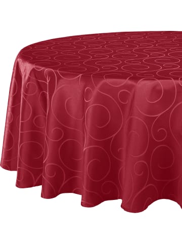 Erwin Müller Jacquard, Baumwollmischung Tischdecke Oberhausen in rubin