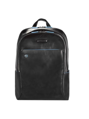 Piquadro Blue Square Rucksack Leder 39 cm Laptopfach in black