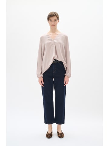 InWear Langarm-Bluse RindaIW Gerade Passform in Stone