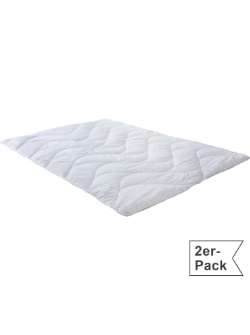 Erwin Müller Textilfaser Leichtsteppbett 2er-Pack Lech in weiß