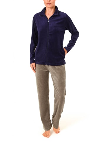 NORMANN Hausanzug Homewear Nicky Velvet - 15710 in navy