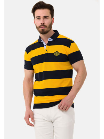 Cipo & Baxx Poloshirt in NAVYBLUE-YELLOW