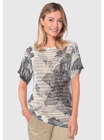 GOLDNER Kurzgröße:  Pullover Pullover in grau / gemustert
