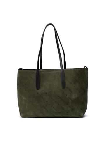 LIEBESKIND BERLIN Monogram Shopper Tasche Leder 47 cm in forest