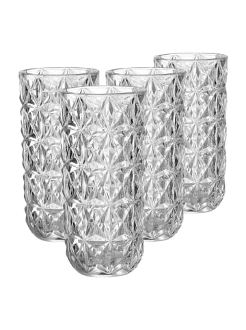 Ritzenhoff & Breker 4er Set Vasen Luca 19,5 cm in transparent