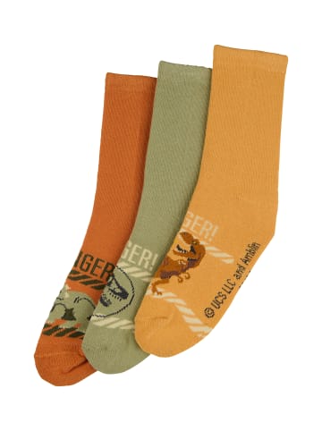 ONOMATO! 6er-Set: Socken Jurassic World Danger! in Mehrfarbig