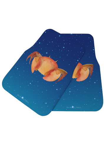 Mr. & Mrs. Panda Fußmatte Fürs Auto Sternzeichen Krebs ohne Spruch in Sternenhimmel Blau