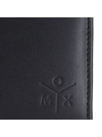 oxmox Leather Geldbörse RFID Schutz Leder 12 cm schwarz-ox 2.0