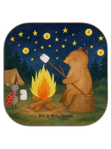 Mr. & Mrs. Panda Untersetzer für Gläser Bär & Marienkäfer Lagerf... in Weiß