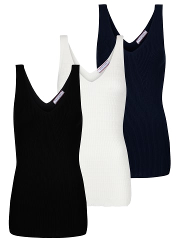 Felix Hardy Tops in Schwarz-Ecru-Navy2