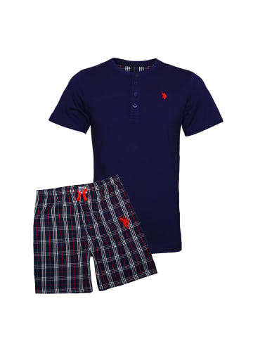 U.S. Polo Assn. Schlafanzug kurz in dunkelblau